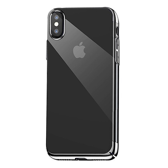 Ốp lưng iPhone XS Max trong suốt viền si màu Glitter Case Baseus