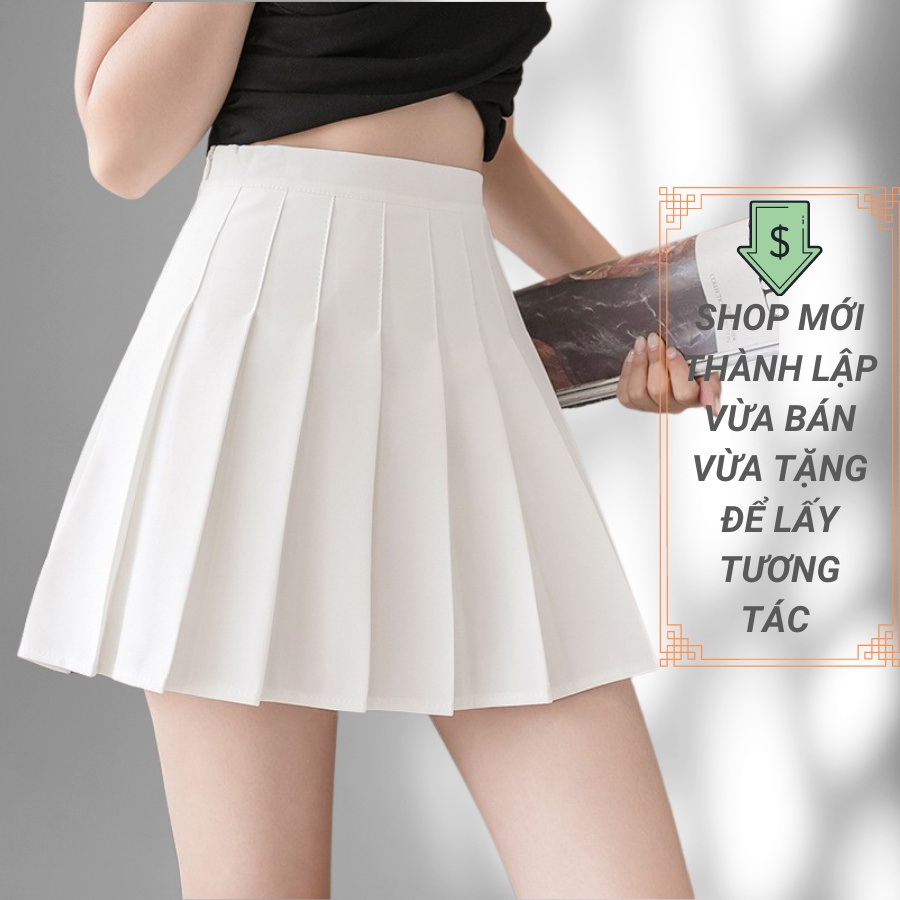 Chân váy xếp ly ngắn chữ A, chân váy xếp ly Hàn Quốc có quần trong CG013 | BigBuy360 - bigbuy360.vn