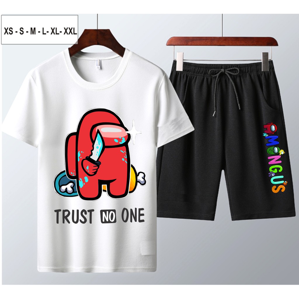 Bộ Nam Hè Among Us 2 Màu Đen Và Trắng Siêu Cool Ngầu | BigBuy360 - bigbuy360.vn