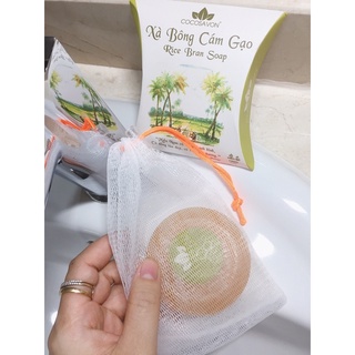 Túi lưới tạo bọt xà bông 2 lớp
