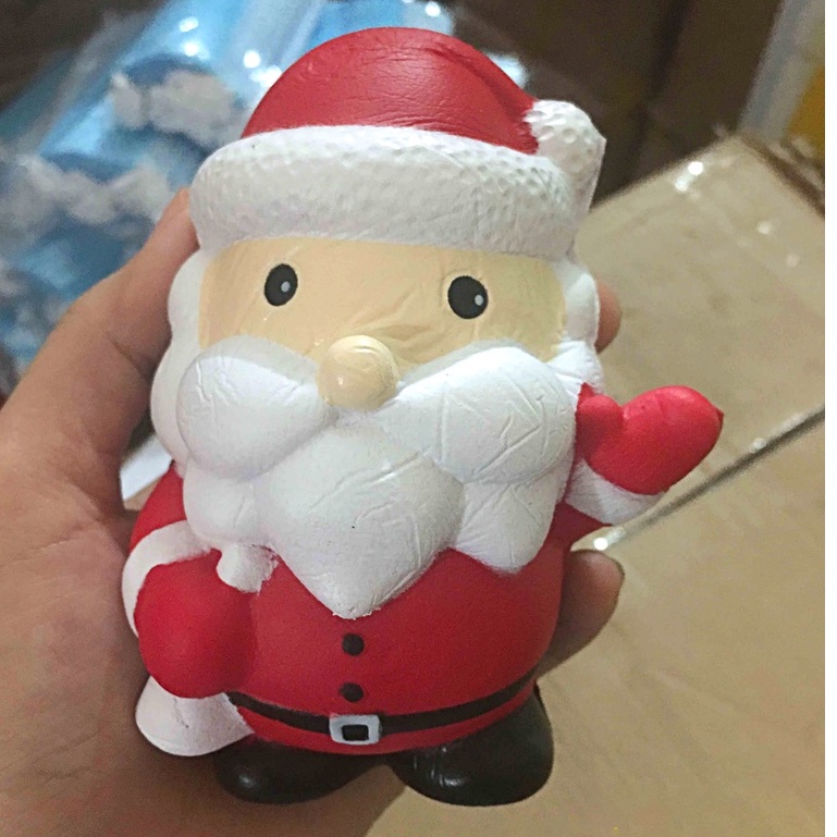 Squishy Lớn JUMBO Hình ông già noel vẫy tay chào Đồ Chơi Xốp Giảm Stress Hình mềm mịn dễ Thương đàn hồi Cho Bé