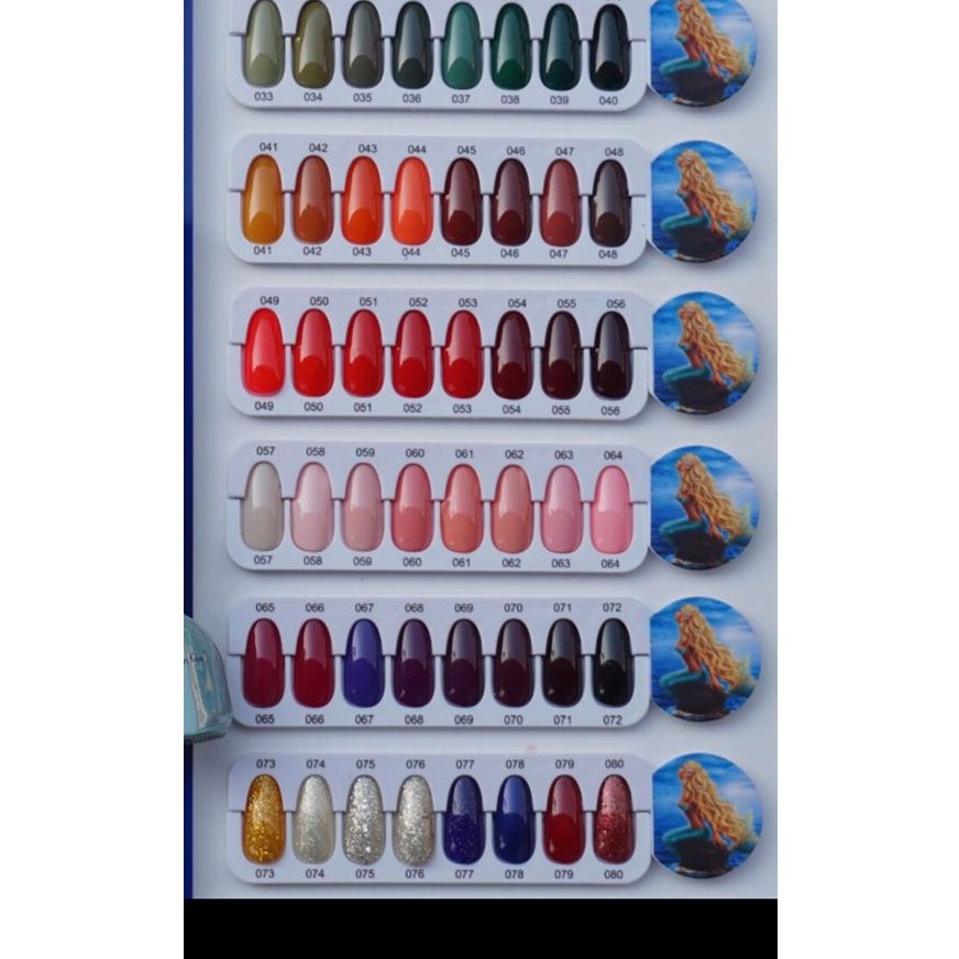 Sơn gel Matcha chuyên dùng học nail mã màu 041 đến 060