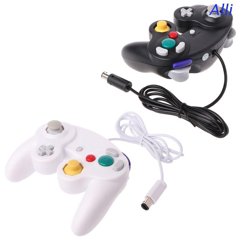 Alli NGC Wired Game Controller GameCube Gamepad for WII Video Game Console Control with GC Port