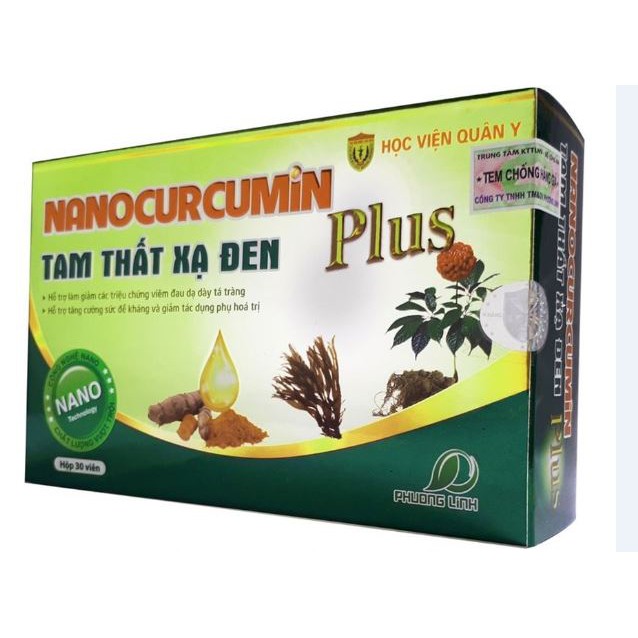 Nano Curcumin Tam Thất Xạ Đen Plus Học Viện Quân Y