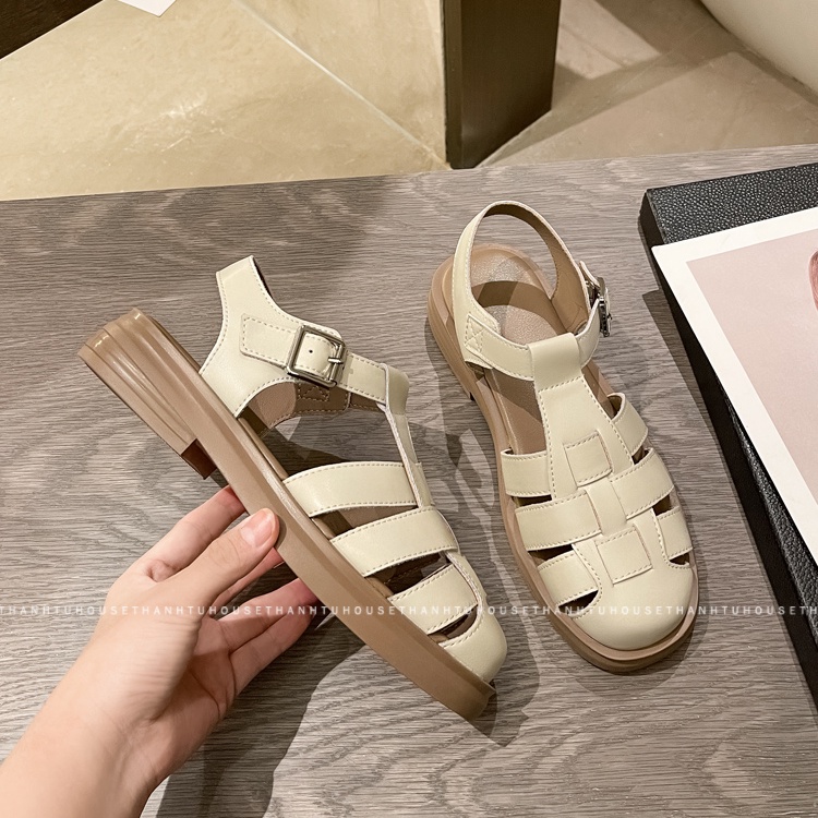Mua Giày Sandal Rọ Đan Dây Ulzzang Da Mềm Phong Cách Vintage - SA016 ...