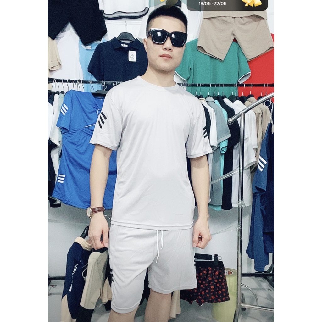 Bộ Quần Áo Mặc Nhà Thể Thao Nam Mùa Hè Phong Cách Cao Cấp