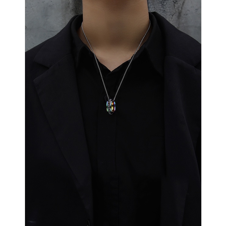 Nhẫn khui bia ánh lửa xích xoay titan đeo đôi cặp nam nữ tình yêu