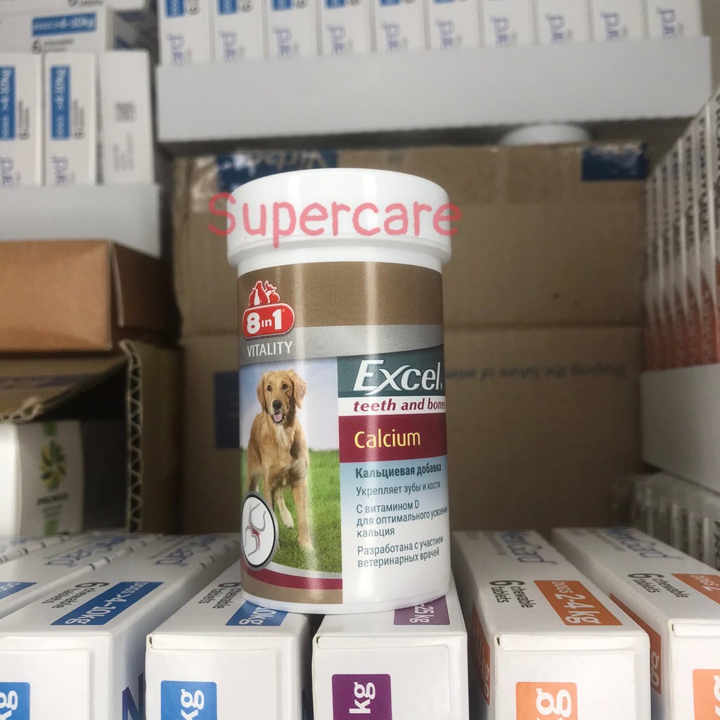 Excel Calcium (155 Viên) Bổ Sung Calci Cho Răng & Xương Cho Chó (Hàng Nhập Nga)