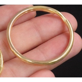 2 chiếc khoen tròn đồng thau