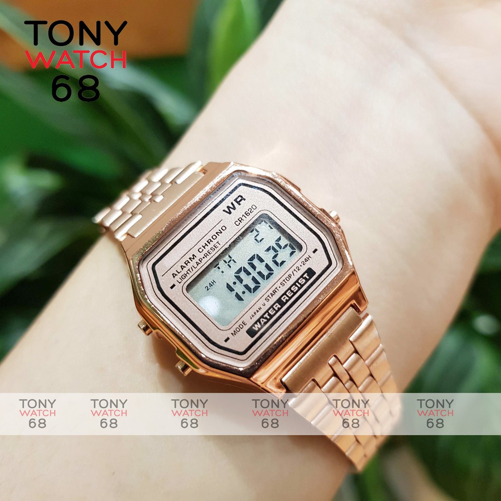 Đồng hồ điện tử đeo tay cặp đôi nam nữ WR A159 thể thao số led mặt vuông đẹp chính hãng cao cấp | BigBuy360 - bigbuy360.vn