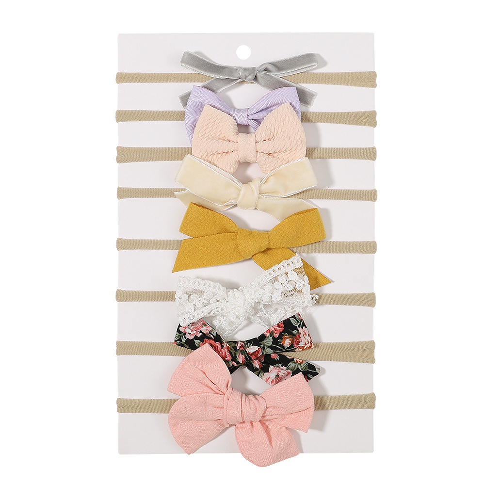 Set 8 băng đô nơ KIDSBOWS xinh xắn dành cho bé gái