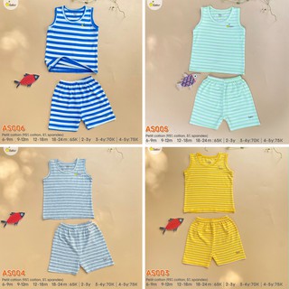 Bộ ba lỗ Astar COTTON PEPTIT 4 chiều chất đẹp mát mẫu mới nhất 2021