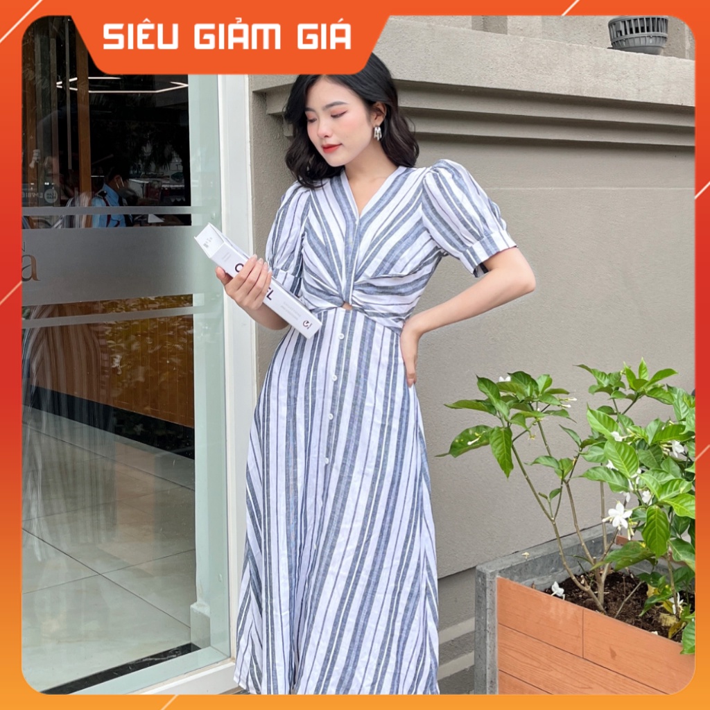 Váy đầm sơ mi dáng dài, váy liền công sở phong cách đầm vintage tiểu thư | BigBuy360 - bigbuy360.vn