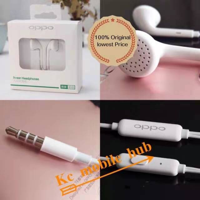 Tai Nghe Nhét Tai Oppo 100% Chính Hãng 3.5mm Với Mic Mh133 Oppo R7S R9 R11 R15 R17 F1S F3 F5 F7 A3S Ax5 A5 Ax7