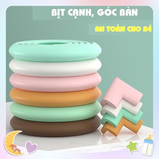 4 Miếng Bịt góc nhọn bàn kính, 2 mét cuộn xốp bịt góc bàn, góc bếp bằng mút xốp An toàn Cho bé sơ sinh nhỏ tuổi