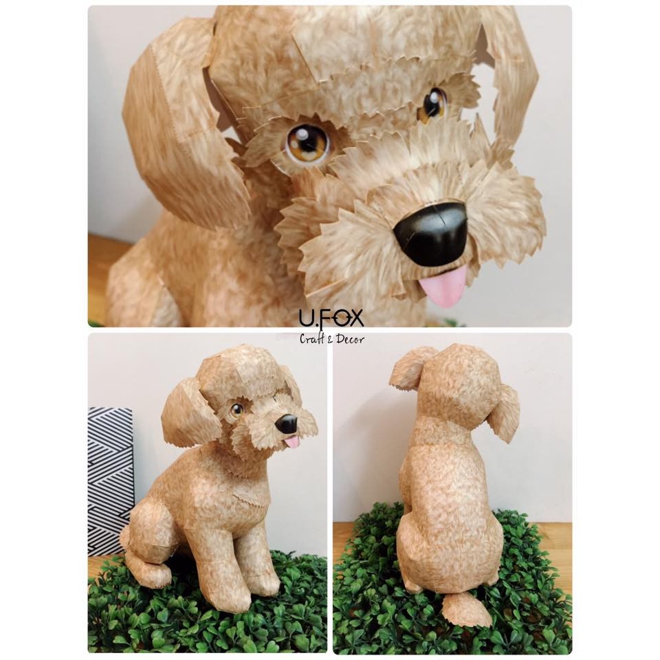 Poodle Dog - Paper Craft