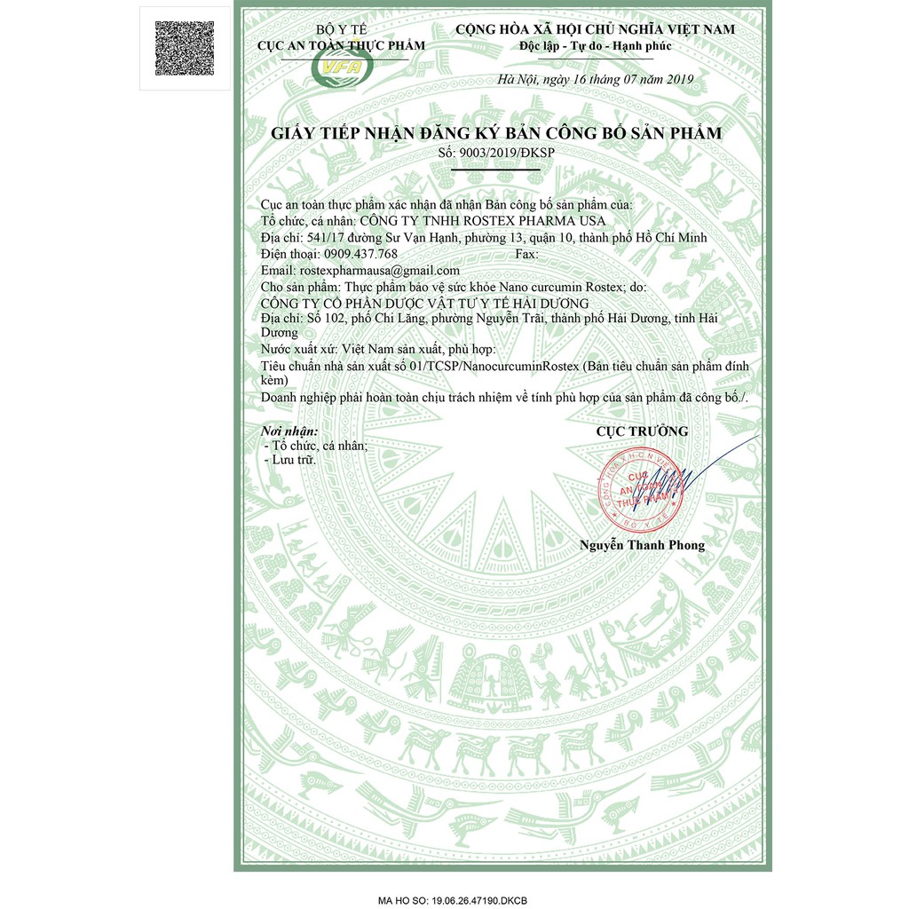 Hỗ trợ dạ dày Nano Cucurmin Rostex thành phần bột tam thất và cao xạ đen hộp 30 viên