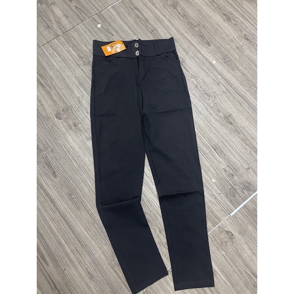 Quần legging 2 cúc gen bụng cạp cao chữ H