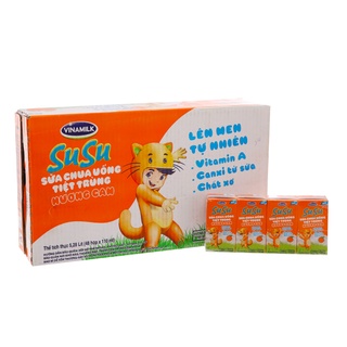 Thùng 48 hộp sữa chua uống SuSu 110ml các vị