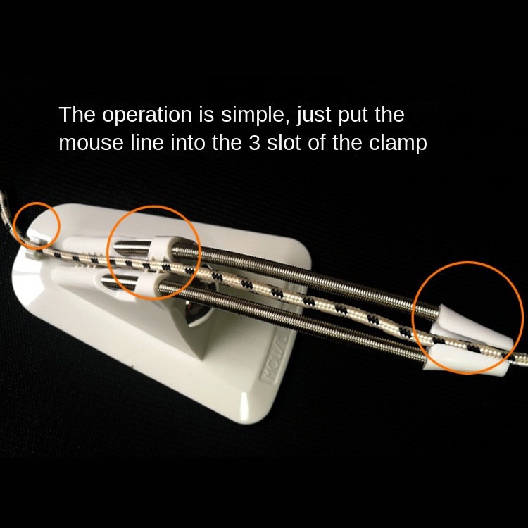 Giá Giữ Dây Chuột Bungee Giữ Dây Chuột Bungee kẹp giữ chống rối dây chuột tiện lợi Giá đỡ kẹp giữ dây cáp chuột chơi game dành - Thao Tác Chuột Dễ Dàng