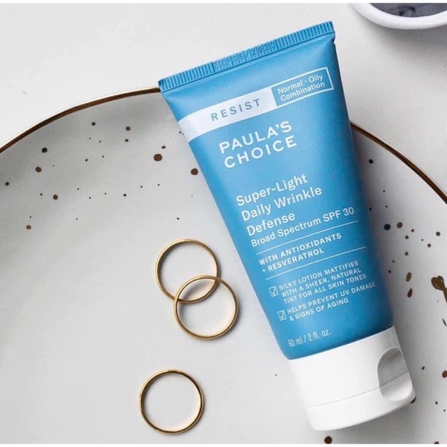 Kem Chống Nắng Đa Năng Siêu Nhẹ Không Bết Dính Paula’s Choice Resist Super Light Daily Wrinkle Defence SPF30 60ml | BigBuy360 - bigbuy360.vn