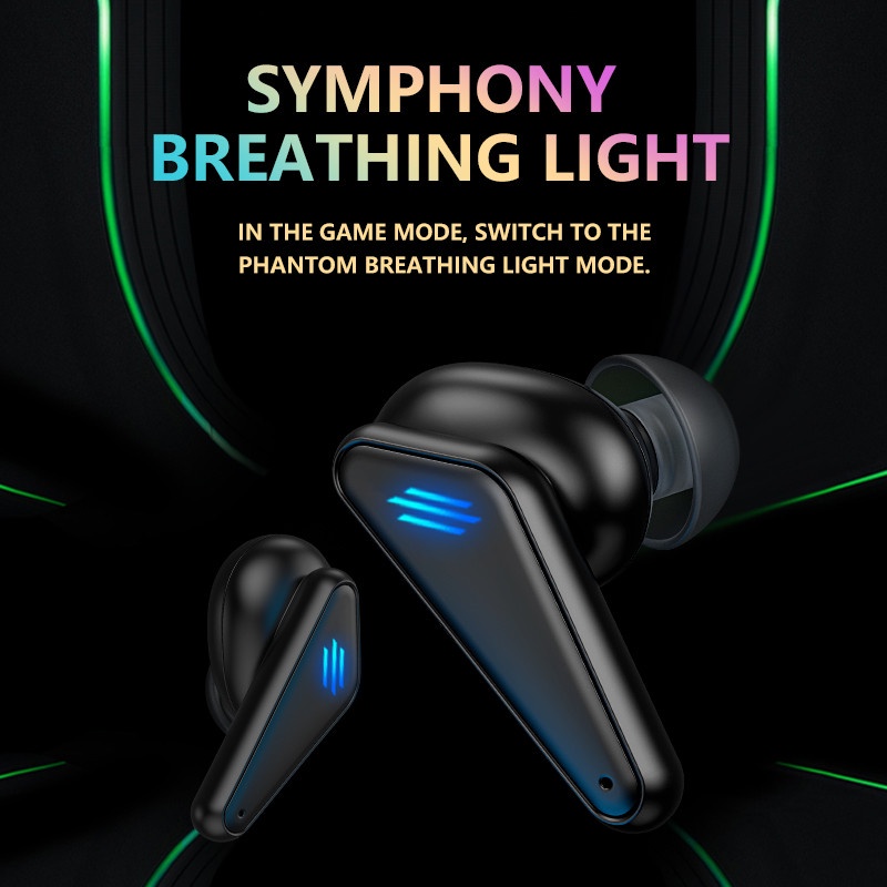 Tai nghe TWS Gaming KAXOE không dây kết nối bluetooth có mic trình điều khiển độ trễ thấp để khử tiếng ồn cho Pubg