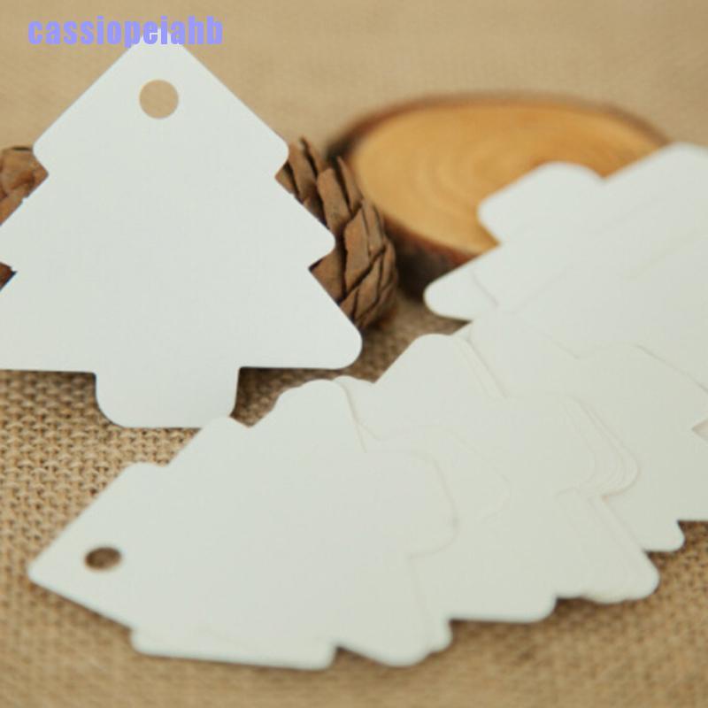 Set 50 thẻ giấy Kraft thiết kế hình cây thông noel trang trí tiệc cưới tiệc giáng sinh | BigBuy360 - bigbuy360.vn