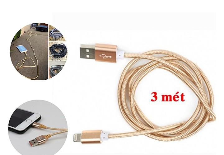 Dây Sạc 3 mét Bọc Dù IPhone,Android, TYPE Ck | BigBuy360 - bigbuy360.vn