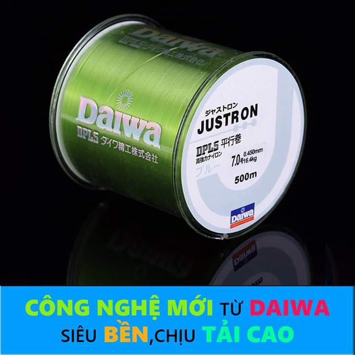 Cước câu Nhật Daiwa Justron 500m - Hàng Chất Lượng