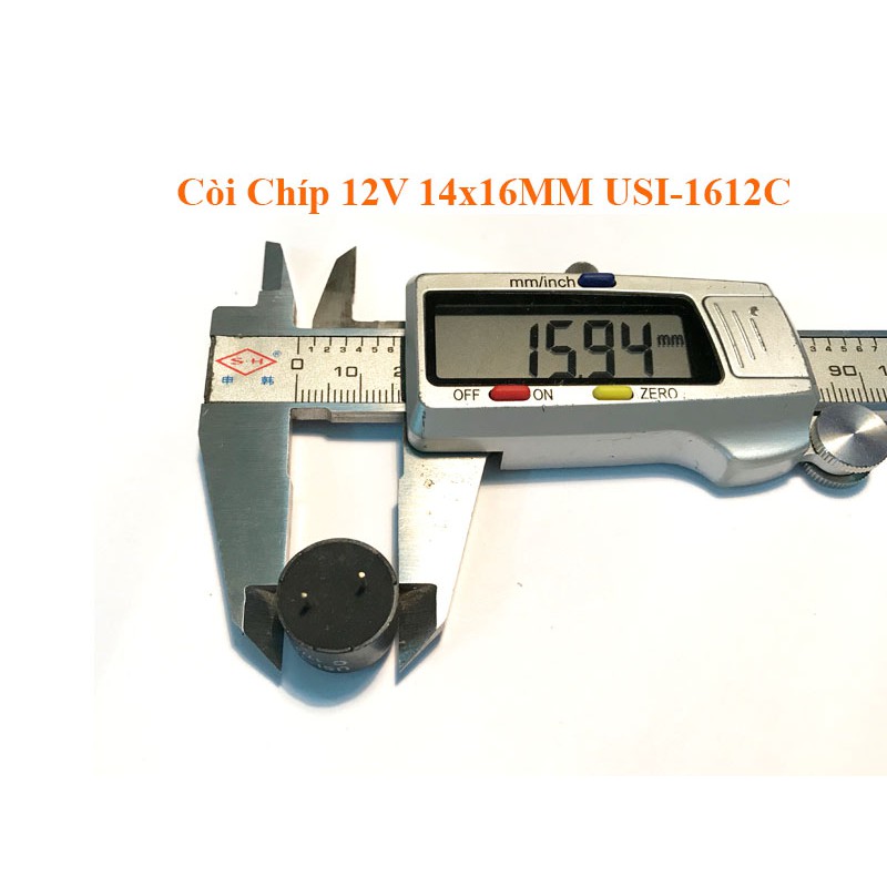 Còi Chíp 12V 14x16MM USI-1612C🍀Còi 12V Sử Dụng Mạch Điện Tử