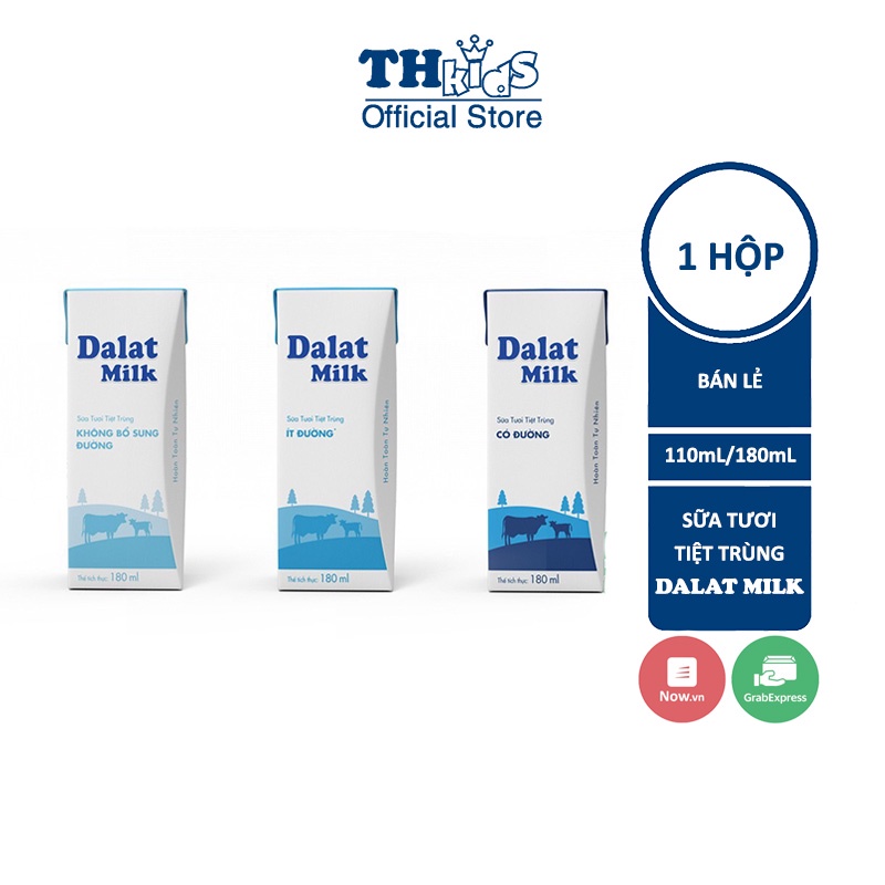 1 Hộp Sữa Tươi Tiệt Trùng DALAT MILK