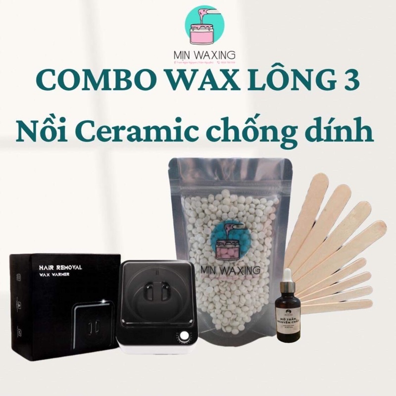 COMBO WAX LÔNG KÈM NỒI CERAMIC CHỐNG DÍNH