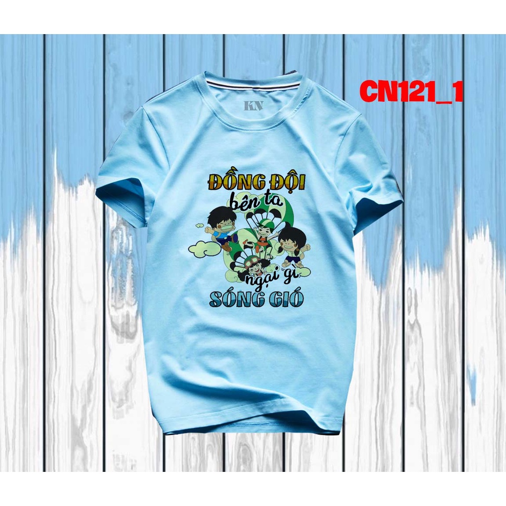 Áo thun team building đồng đội bên ta, ngại gì sóng gió