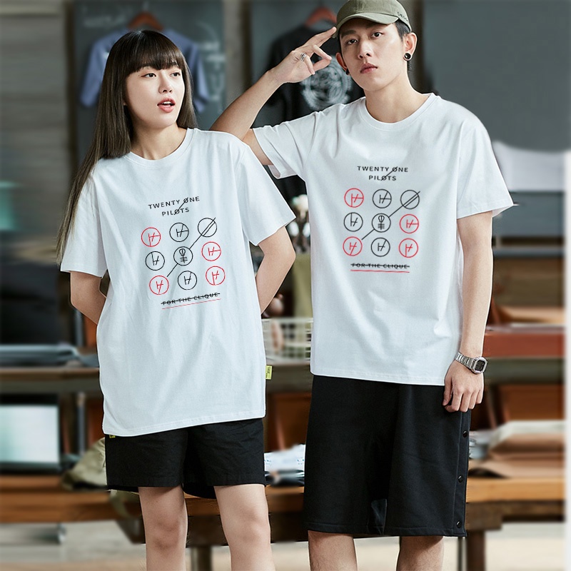 Hai mươi Một Phi Công Nam Nữ Áo Thun Cotton Cực Lớn Tay Ngắn Unisex Áo XXS-4XL 1473