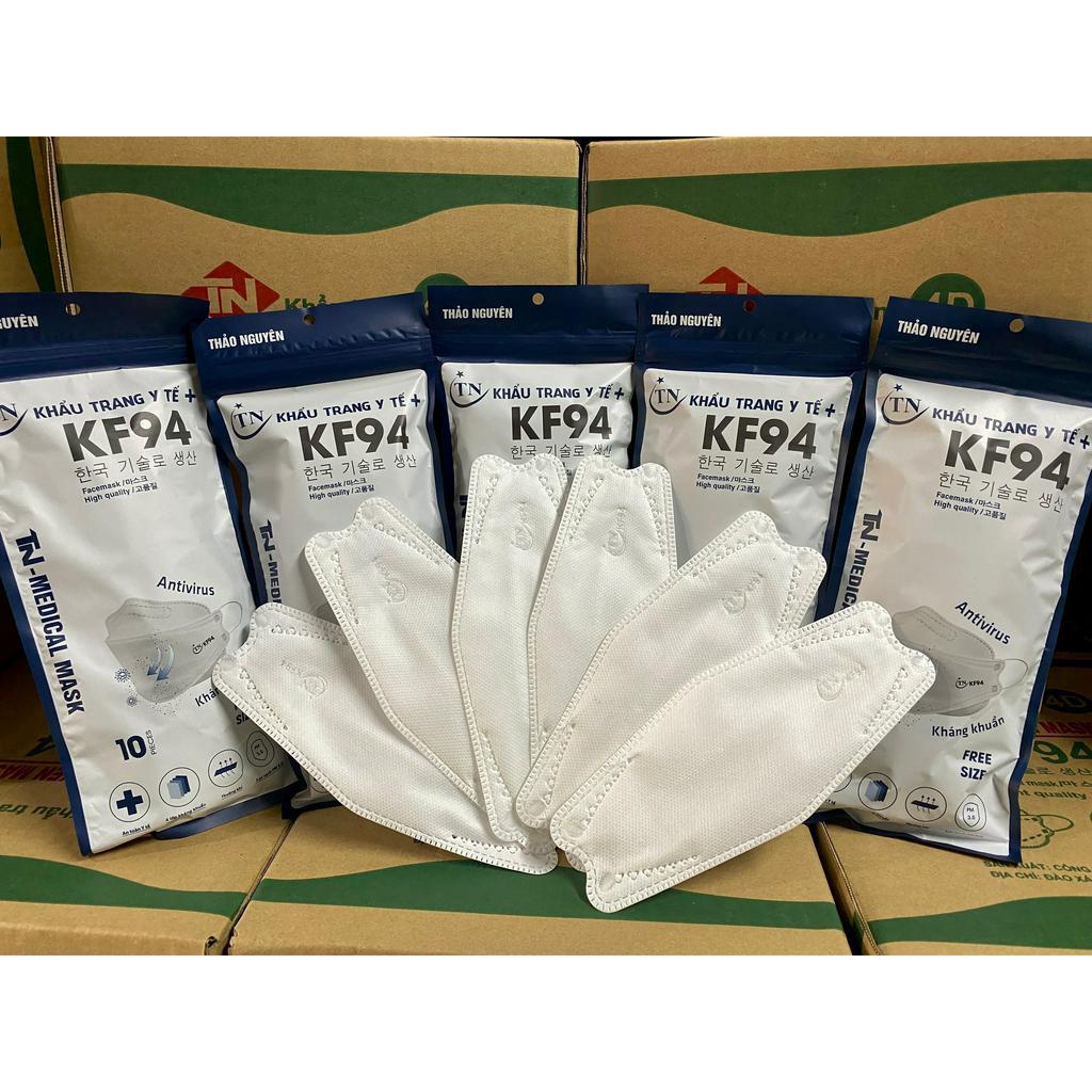 1 thùng 100 chiếc khẩu trang KF94 hàng 4 lớp dày dặn