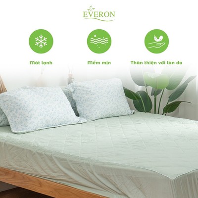 [Mã BMLT30 giảm 30K] Bộ ga chun chần Everon cao cấp họa tiết hoa Lily MDSM2203 (Bộ sưu tập Sắc Hoa)