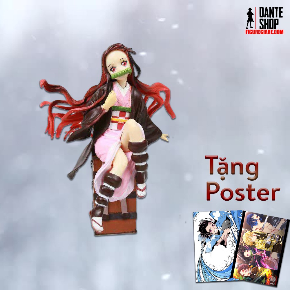 Mô Hình Demon Slayer Kimetsu no Yaiba Nhân Vật Figure Nezuko 15cm | Tặng Poster