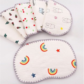 Gối xô sơ sinh 10 lớp mỏng êm cho bé, gối chống méo đầu 🌟