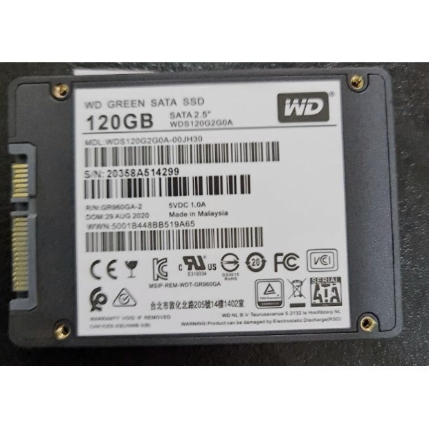 Ổ cứng SSD WD Green  120GB Sata3 2.5" - Bảo hành 36 tháng | BigBuy360 - bigbuy360.vn