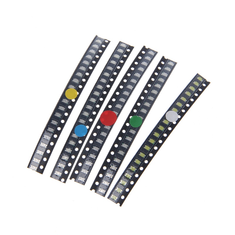 Set 100 đèn LED 5 màu 1206 SMD chuyên dụng