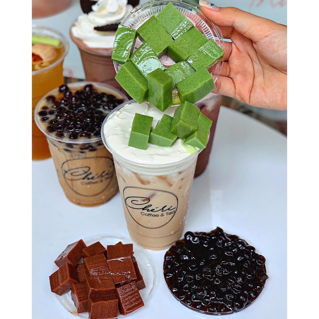 Pudding trứng ,socola,match,dâu siêu ngon BẾP CHÈ THÁI