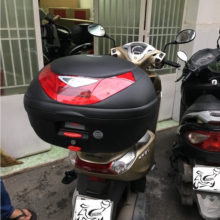 Thùng sau Givi E350N hệ thống khóa Monolock cao cấp dung tích 35 lít kèm đế gắn thùng Givi MP70N chính hãng
