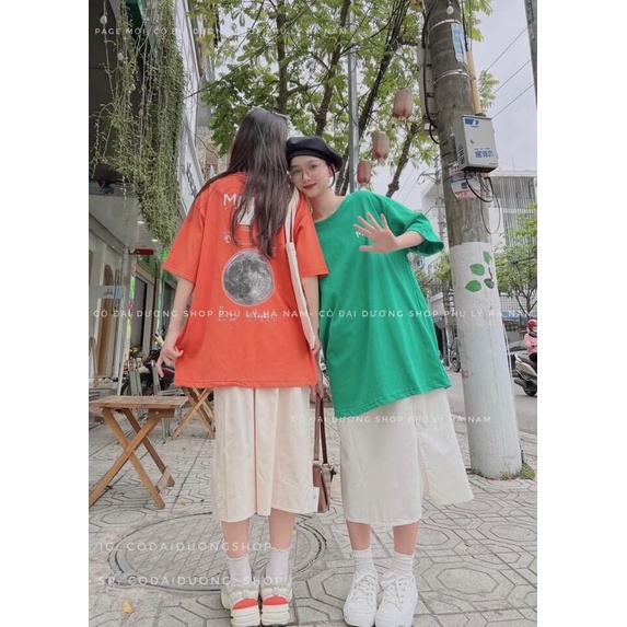 Áo Phông MOON Cổ Tròn Tay Lỡ Dáng Rộng Freesize Nam Nữ Kiểu Dáng Unisex Năng Động Trẻ Trung Basic | BigBuy360 - bigbuy360.vn