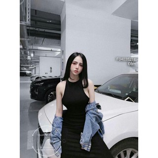 Đầm body thun ba lỗ ngược!