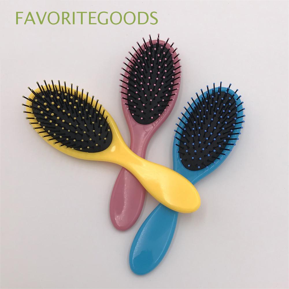 Lược Chải Tóc Gỡ Rối Răng Sợi Nylon Tay Cầm Nhựa Nhiều Màu Tiện Lợi