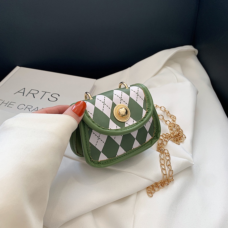 Túi Đeo Vai mini 2022 Họa Tiết Hình Thoi Thời Trang Cho Nữ