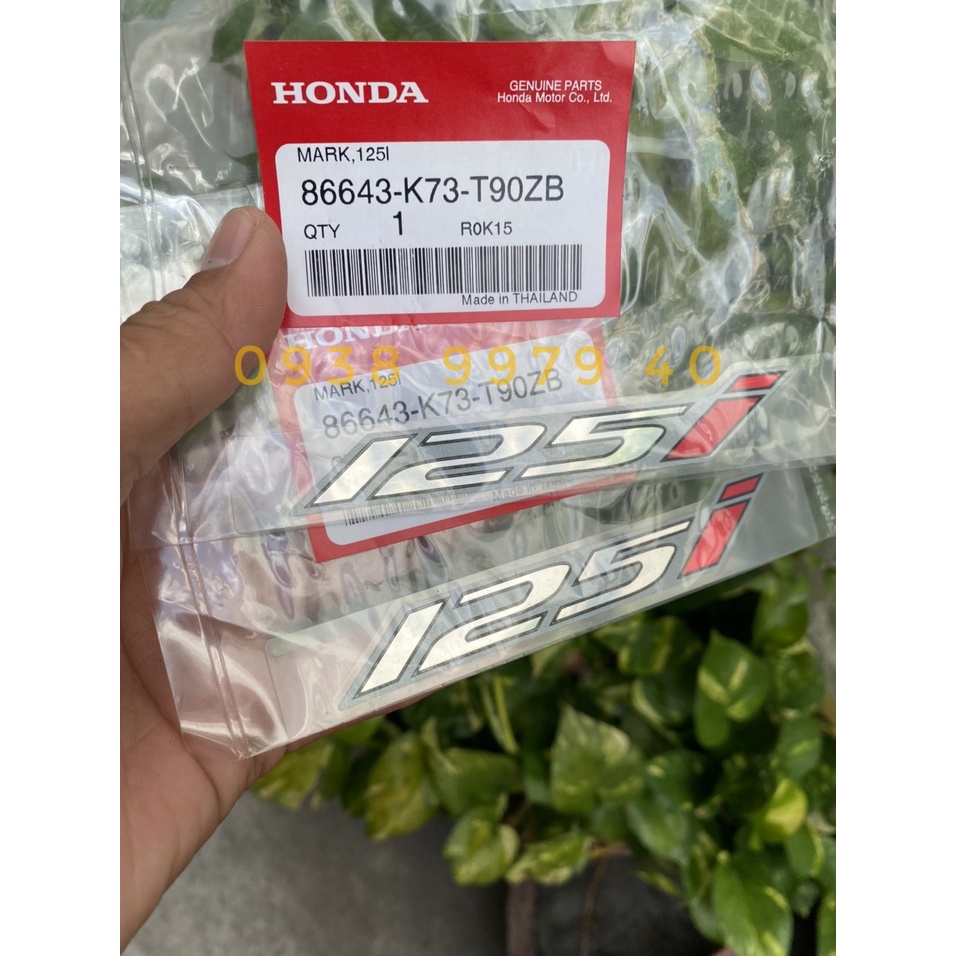 Tem Wave 125i, Tem 125i Wave cho Future Led đồ chơi Future 125 chính hãng Honda Thái Lan