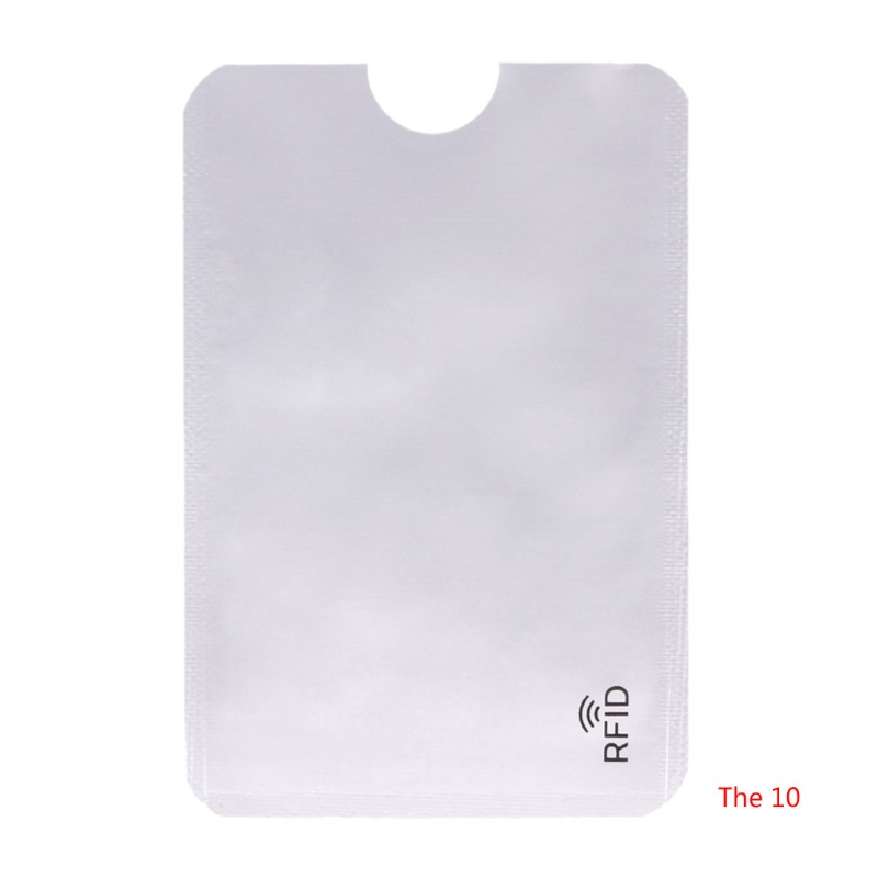 Set 10 Túi Đựng Thẻ Tín Dụng / ID Bằng Lá Nhôm An Toàn