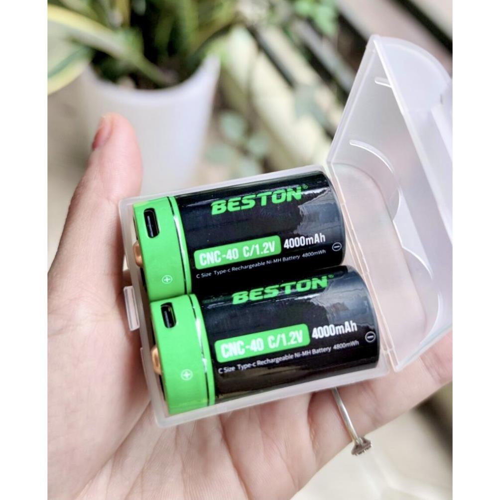 [Mã BMBAU50 giảm 10% đơn 99k] Pin sạc Beston sạc trực tiếp cổng kết nối USB ( Pin 1.2V - Pin 3.7V )