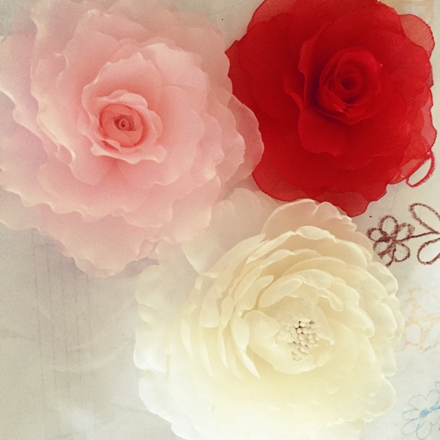 Bộ 3 hoa cài áo handmade